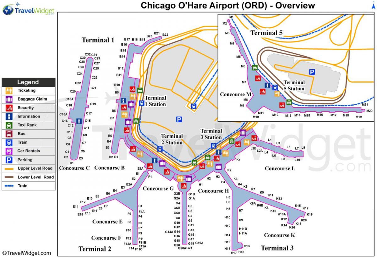 Чикаго ord газрын зураг