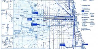 Чикаго автобусны систем нь газрын зураг