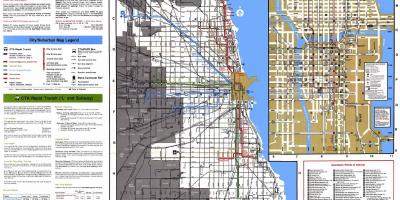 Автобусны маршрут Чикаго газрын зураг