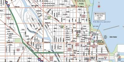 Гудамжны газрын зураг Чикаго