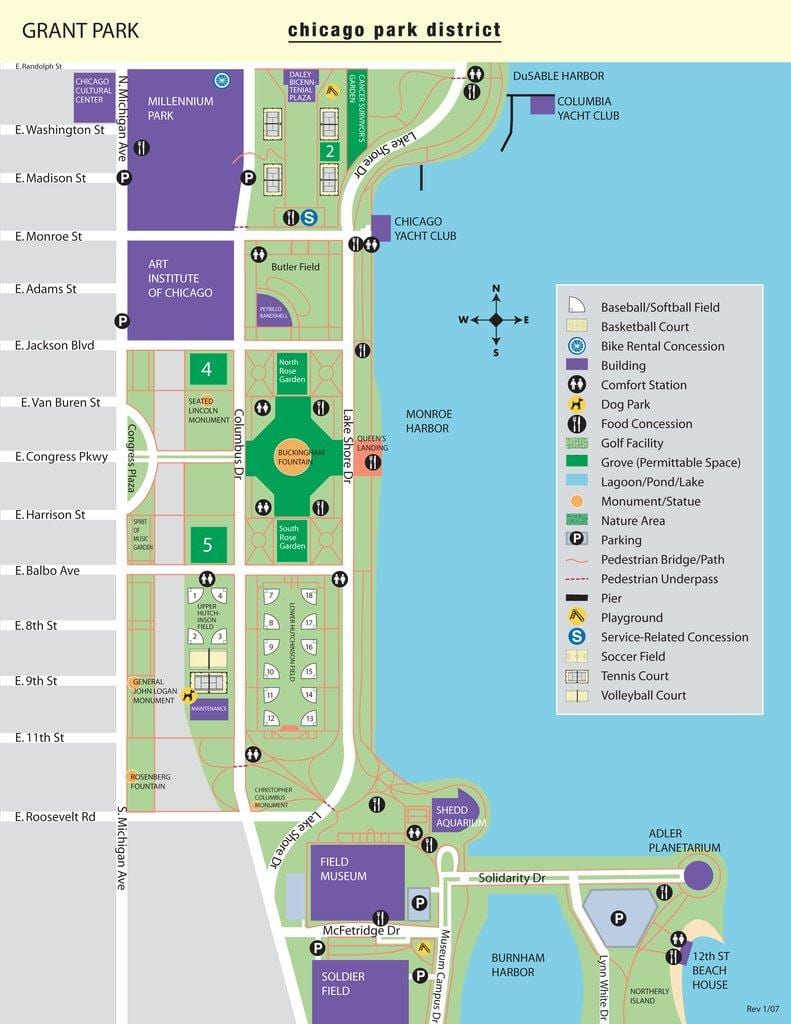 зураг grant park-Чикаго