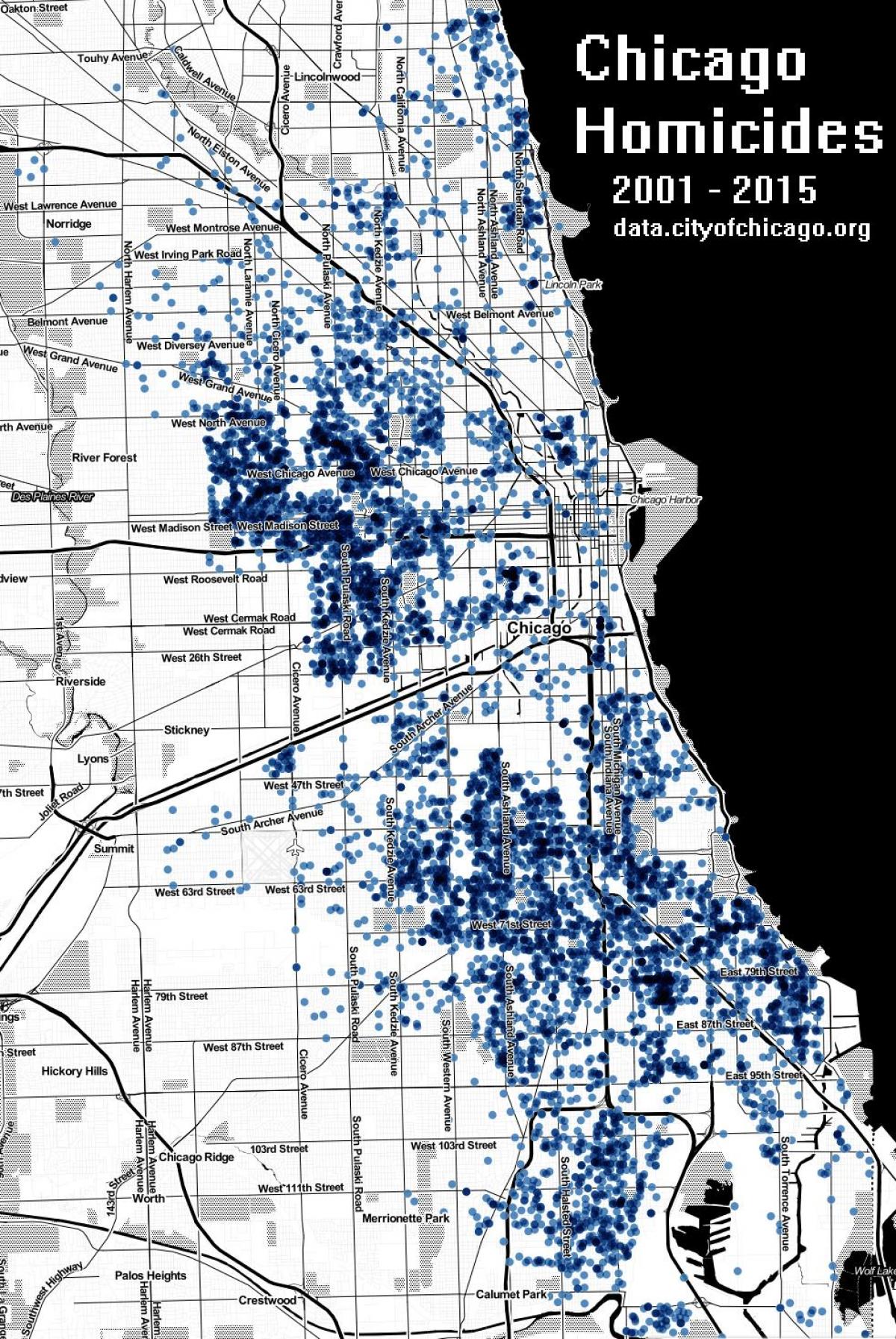 Чикаго аллага газрын зураг